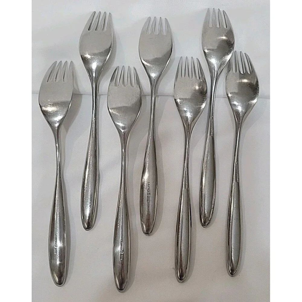 Lauffer Design 2 / Design II 18/8 Stainless Steel 61pc. Flatware Set MCM Estate